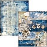 Ciao Bella Paper - Mixed Media Book Urban Blue Denim A4 Maxi