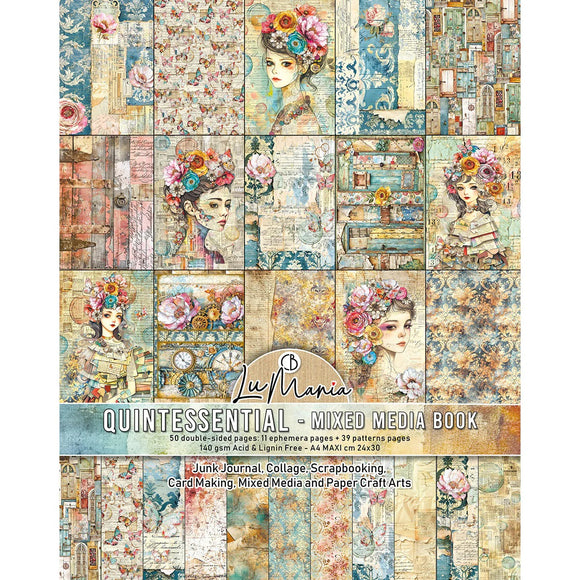 Ciao Bella Paper,  Mixed Media Book  - Quintessential A4 Maxi