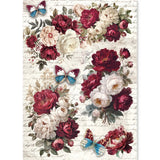 Ciao Bella Paper - Rice Paper A5 MIXED 8/Pkg Bohemian Burgundy