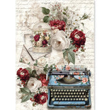Ciao Bella Paper - Rice Paper A5 MIXED 8/Pkg Bohemian Burgundy