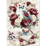 Ciao Bella Paper - Rice Paper A5 MIXED 8/Pkg Bohemian Burgundy