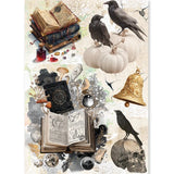 Ciao Bella Paper - Rice Paper A5 MIXED 8/Pkg The Witch's Grimoire
