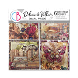 Ciao Bella Paper, Book Lover - Deluxe Silver & Vellum, 6x6 MIXED