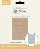 Crafters Companion 3D Embossing Folder, Wildwood Whimsy - Wood Grain 5" x 7"