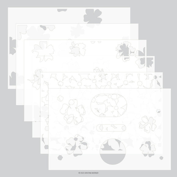 Concord & 9th Stencil - Stencil Pack, Pretty Posies