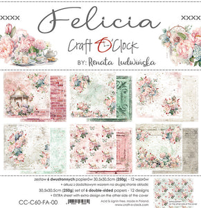Craft O'Clock Paper Pack 12x12, Felicia