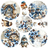 Craft O'Clock Paper Pack 8x8 - Mix Paper Pad, Jolly Season