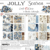 Craft O'Clock Paper Pack 8x8 - Mix Paper Pad, Jolly Season