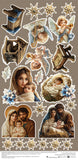 Craft O'Clock Embellishment, Extras Sheet, Jolly Season - Holly Night