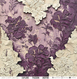 Craft O'Clock Paper Pack 12x12 - Plum & Caramel