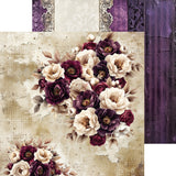 Craft O'Clock Paper Pack 8x8 - Mix Paper Pad, Plum & Caramel