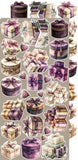 Craft O'Clock Embellishment ,Extras Set, Plum & Caramel - Plum