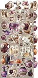 Craft O'Clock Embellishment ,Extras Set, Plum & Caramel - Plum