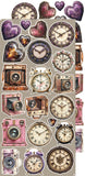 Craft O'Clock Embellishment ,Extras Set, Plum & Caramel - Plum
