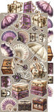 Craft O'Clock Embellishment ,Extras Set, Plum & Caramel - Plum