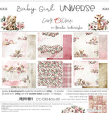 Craft O'Clock Paper, 12X12 - Baby Girl Universe