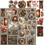Craft O'Clock Embellishment, Extras Set, Silver Screen Magic - Cinema