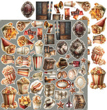 Craft O'Clock Embellishment, Extras Set, Silver Screen Magic - Cinema