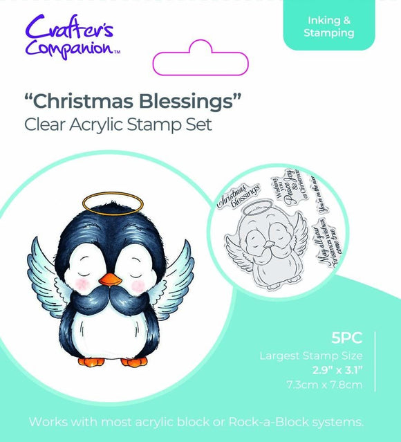 Crafters Companion Stamp, Christmas Blessings