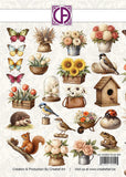 Creatief Art Embellishment - Die-Cuts - My Happy Little Garden - 23 Pieces