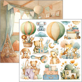 Ciao Bella Paper, 6X6 Fussy Cut Pad, Lunibloom