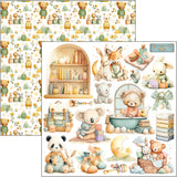 Ciao Bella Paper, 6X6 Fussy Cut Pad, Lunibloom