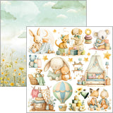 Ciao Bella Paper, 6X6 Fussy Cut Pad, Lunibloom