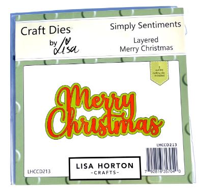 Lisa Horton Die, Merry Christmas