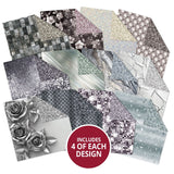 Hunkydory Crafts Paper, Duo Design Paper Pads - Silver Splendour & Glorious Glitter
