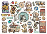 Stamperia Embellishments, Printed Decorative Die Cuts - Furry Friends 2
