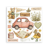 Stamperia Embellishment, Printed Decorative Rub On Kit  - Cozy Family