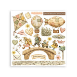 Stamperia Embellishment, Printed Decorative Rub On Kit  - Cozy Family