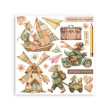 Stamperia Embellishment, Printed Decorative Rub On Kit  - Cozy Family