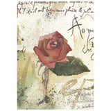 Stamperia Paper, Printed Rice Paper - Flowers And Poems