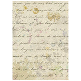 Stamperia Paper, Printed Rice Paper - Flowers And Poems