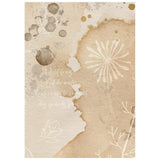 Stamperia Paper, Printed Rice Paper - Flowers And Poems
