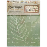 Stamperia Paper, Printed Rice Paper - Flowers And Poems