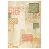 Stamperia Paper, Printed 8 Rice Paper A6 Backgrounds - Cozy Family
