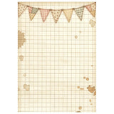 Stamperia Paper, Printed 8 Rice Paper A6 Backgrounds - Cozy Family