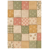Stamperia Paper, Printed 8 Rice Paper A6 Backgrounds - Cozy Family