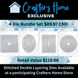 ✨ Crafters Home Store Exclusive - Stitched Deckle Edge Dies — For Manitoba Only at Scrap Chicks  ✨