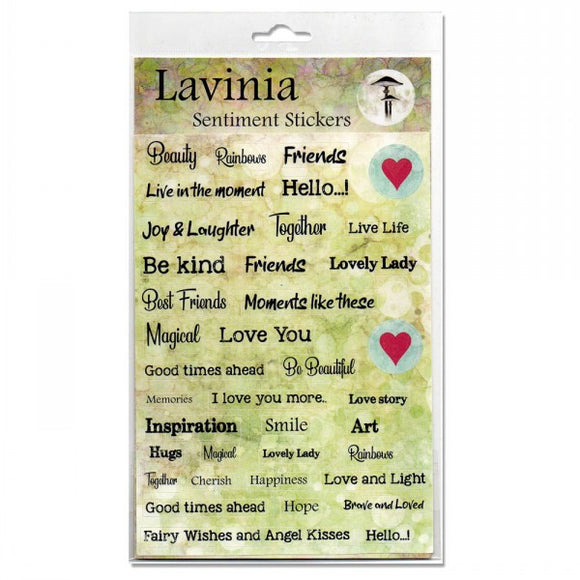 Lavinia Embellishment, Sentiment Sentiment Journalling Stickers