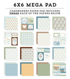 Echo Park Paper Pad 6x6, Mega Paper Pad, Little Lullabies Baby Boy