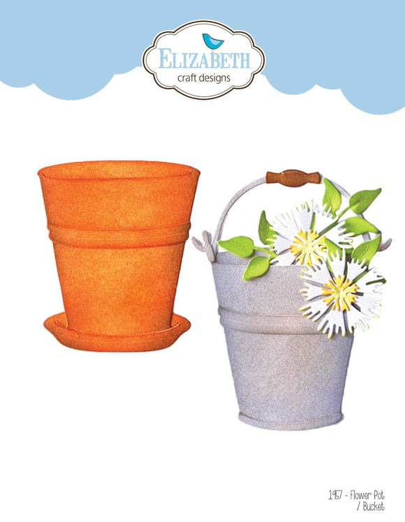 Elizabeth Craft Designs Die, Flower Pot/Bucket