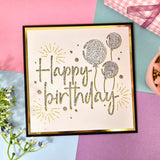Hunkdory Crafts Stencil - For the Love of Masks - Happy Birthday