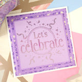 Hunkdory Crafts Stencil - For the Love of Masks - Let's Celebrate