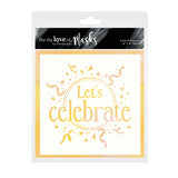 Hunkdory Crafts Stencil - For the Love of Masks - Let's Celebrate
