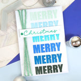 Hunkdory Crafts Stamp, For the Love of Stamps - Christmas Overlay Sentiments