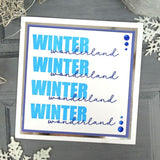 Hunkdory Crafts Stamp, For the Love of Stamps - Christmas Overlay Sentiments