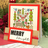 Hunkdory Crafts Stamp, For the Love of Stamps - Christmas Overlay Sentiments